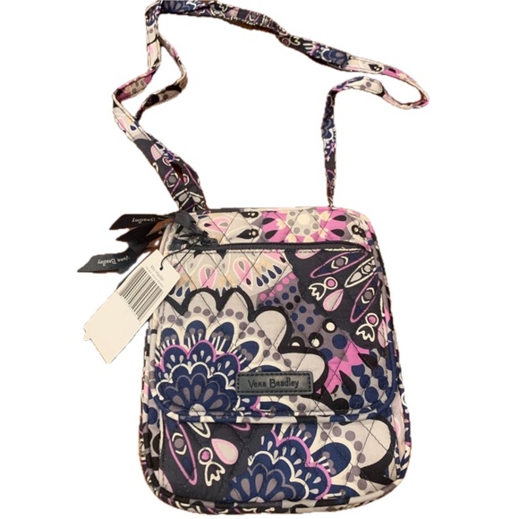 Vera Bradley Handbags - Vera Bradley Purple and Pink Floral Crossbody Bag